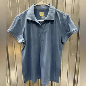Izod Golf‎ Gift Athletic Athleisure Polo Shirt NWT  Size Large Blue